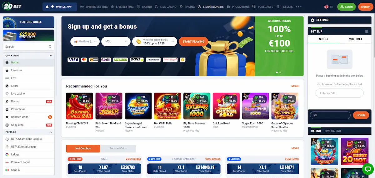 20bet casino review